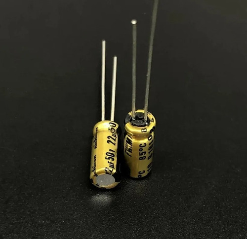 Kit 03 Nichicon Fw Série 8x11mm 22uf X 50v Capacitor Audio