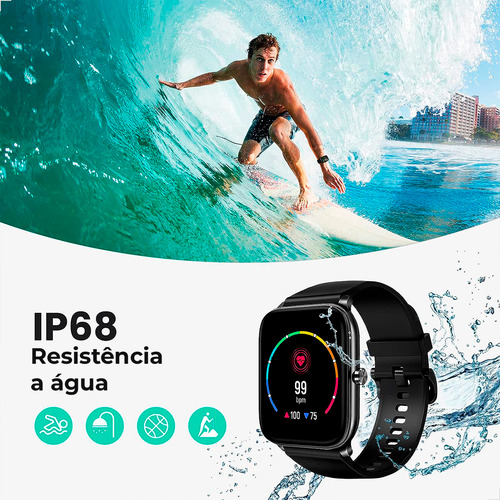 Haylou Gst Smartwatch, Tela 1,69 Android & Ios, Spo2, Ip68