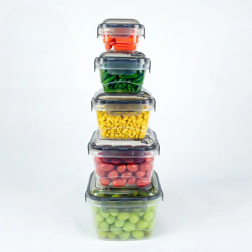 Freshpod 10pz Contenedores Con Tapa Silicona Y Filtro 8111 Transparente
