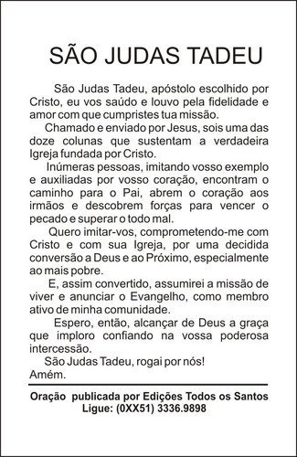 Milheiro São Judas Tadeu - Oração Promessa 1000 Un