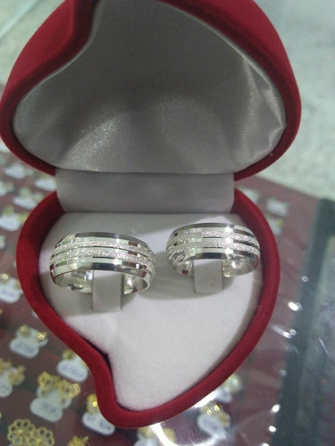 Alianças De Prata Diamantada 8mm