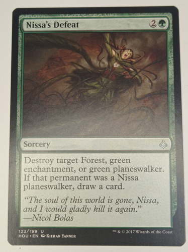 Carta Magic Nissa's Defeat [hour Of Devastation] Mtg Sorcery