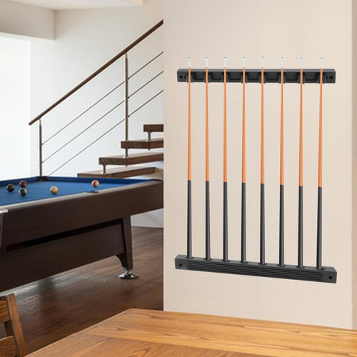 Li Soporte De Taco De Billar De Madera Accesorios De Piscina