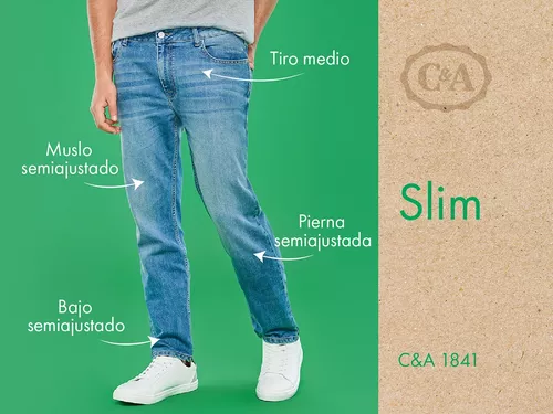 Pantalón De Slim Hombre C&a (3001395) | gratis