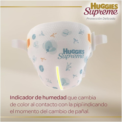 Caja Huggies Supreme Etapa 3 180 Pañales Bebé Lisos Unisex Mediano (m) Sin Género