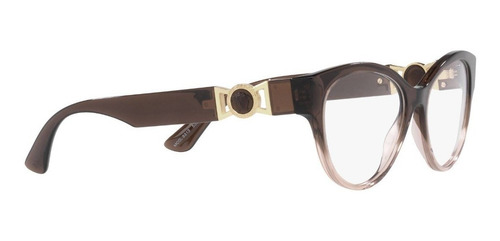 Lentes Versace Ve3313 5332 Cafe Transparente Oftalmico Color Cafe Transparente 5332