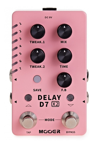 Pedal De Efecto Mooer D7 Delay X2 Multi Delays