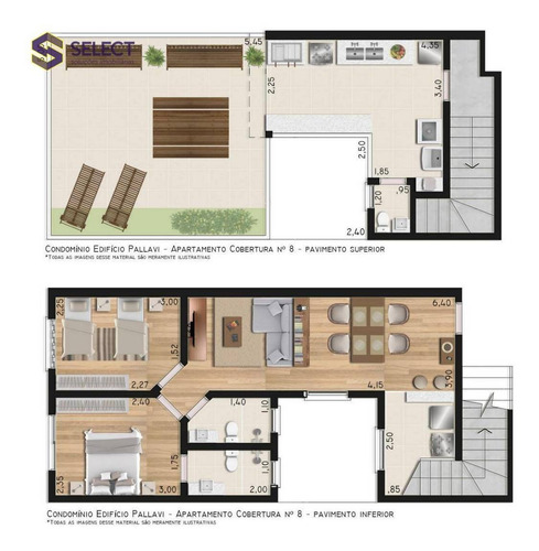 Imagem 16 de 26 de Cobertura À Venda, 92 M² Por R$ 450.000,00 - Vila Scarpelli - Santo André/sp - Co0031