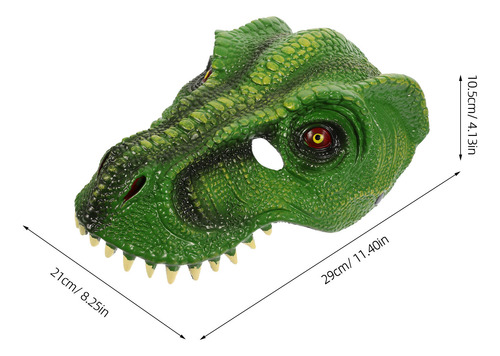 Máscara De Dinosaurio De Simulación Para Cosplay De Hallowee
