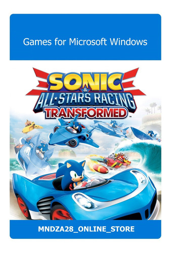 Imagen 1 de 5 de Sonic & All-stars Racing Juego Para Pc En Físico