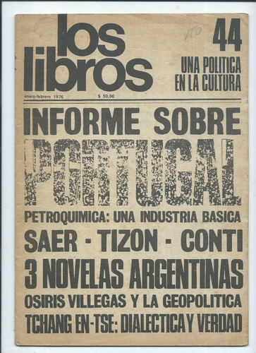 Revista Los Libros Saer Tizon Conti Enero/febrero 1976