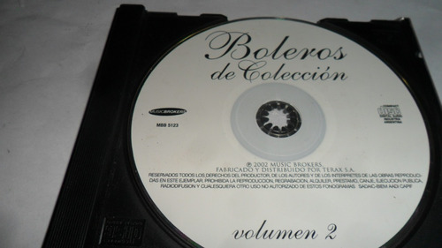 Cd Boleros De Colección Vol. 2