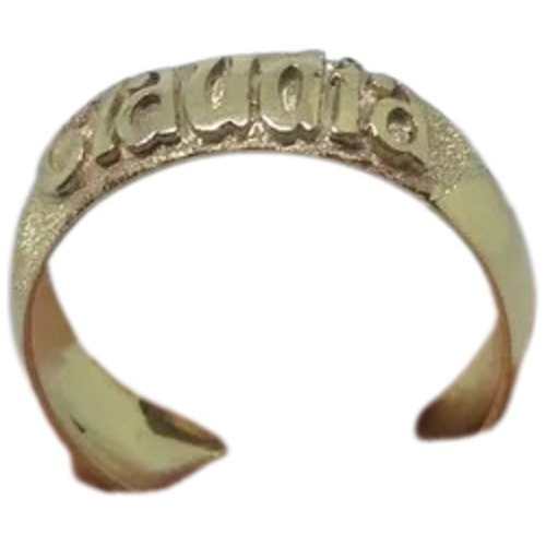 Anillo De Oro Con Grabado De Nombre