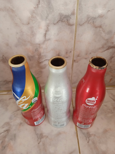 Imagen 2 de 3 de Botellas De Coca Cola De Metal Vacias