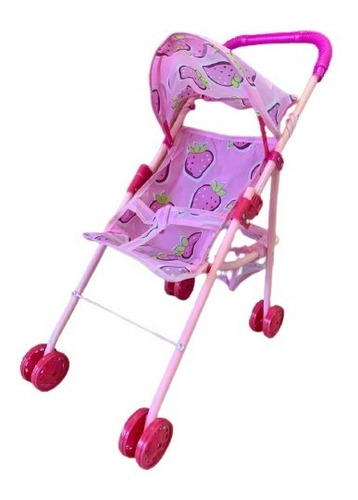 Carrito De Muñecas De Frutillas Rosa - Art. Nst0034 E.full