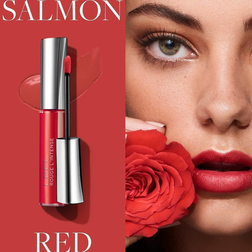 Imagen 4 de 4 de Labial Liquido Rouge L'intense L'bel Original Maquillaje