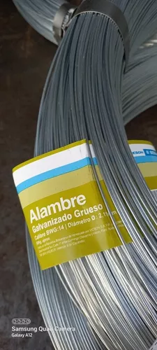 Alambre Galvanizado Corriente Inchalam Calibre BWG 14 (2,11mm) de