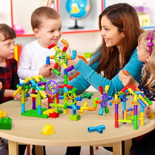 Burgkidz Bloques De Construcción Stem Pipe Tube Juguetes De