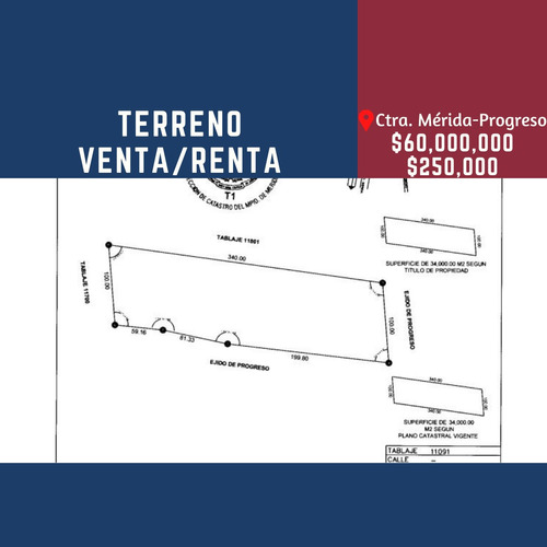 Terreno Mérida-progreso