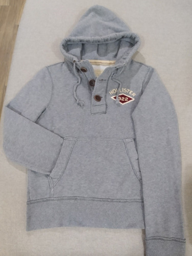 Sudadera Hollister Caballero 100%original Gris Talla S