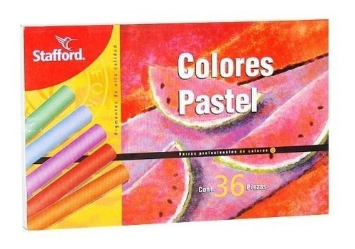 Gis Pastel Seco Stafford 36 Color 5pza Papelería Arte Dibujo