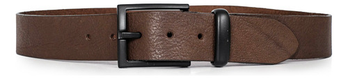 Cinturon Hombre Cuero Cinto Clasico Vestir Casual Briganti Chocolate 95