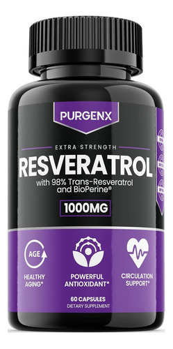 Resveratrol Natural 1000mg Americano