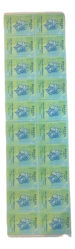 Folha Com 20 Selos Raros - Tarifa Postal Internacional S B -