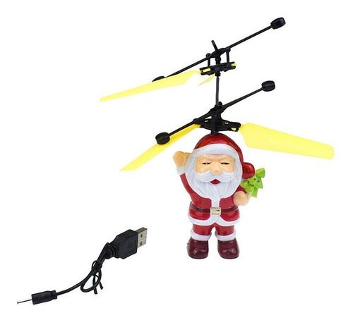 Drone Christmas Flying Santa Navidad Juguete Sensor Movimie 