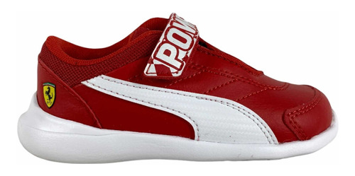 Tenis Puma Bebe Kart Cat Ferrari Rojo 339978-01 Look Trendy