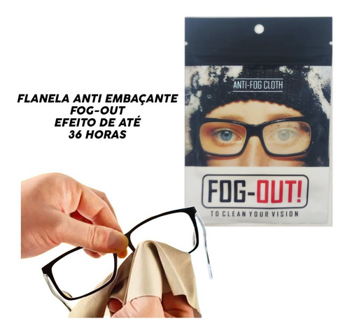 Imagem 1 de 6 de Flanelas Efeito Antiembaçante P/ Óculos Viseira Fog-out