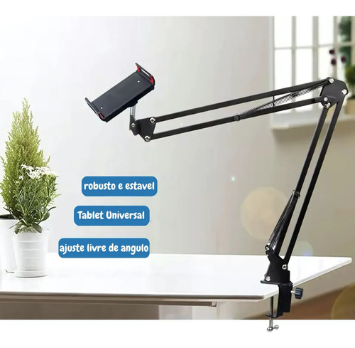Suporte Articulado Tablet Celular Cama Mesa Braço Flexível