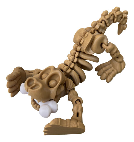 Perro Esqueleto Articulado Juguete Impresión 3d