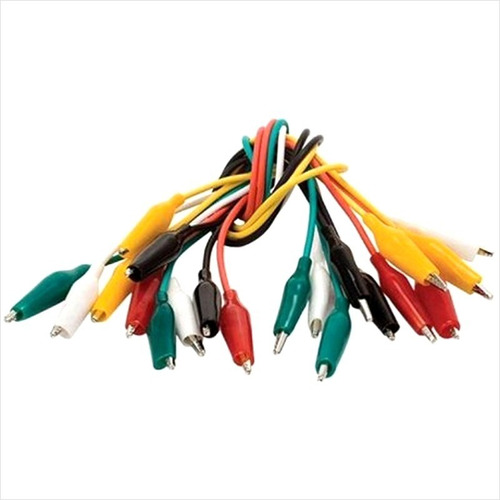 Pack 10 Cables Tipo Pinza Perros Caimán Longitud 53cm