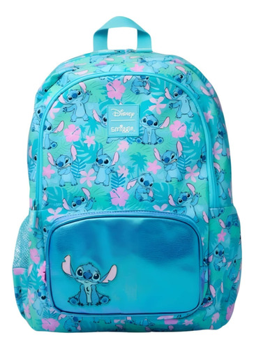 Kit Escolar Mochila Y Lapicera Lilo Y Stitch Smiggle/disney Azul Acero Stitch