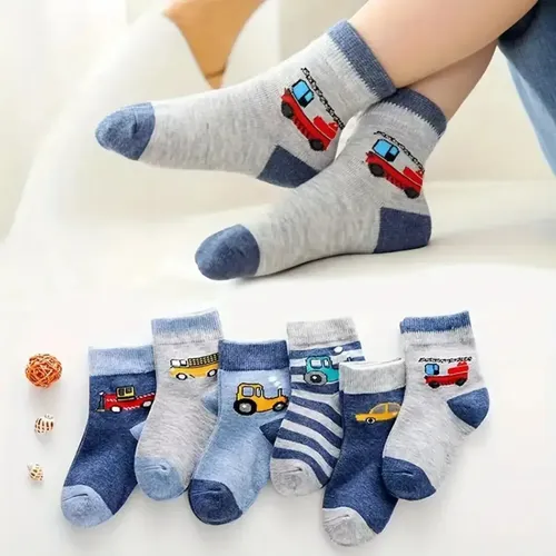 Kit 12 Pares Meia Infantil Premium  Cano Alto 0 A 10 Anos!