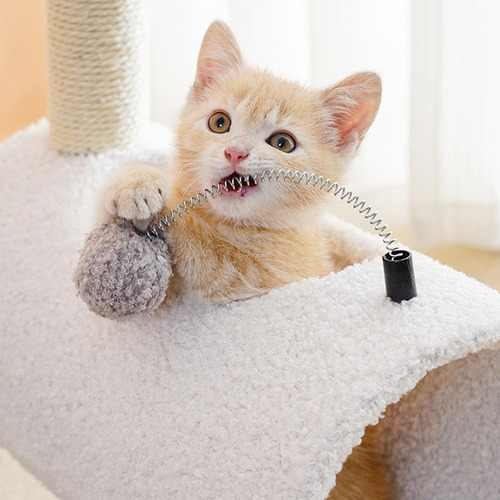 Túneles De Poste Rascador Para Gatos Con Bolas Interactivas