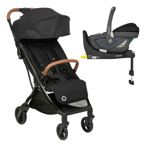 Carrinho de Bebê Eva² Black Trio Base Isofix 360° Maxi Cosi