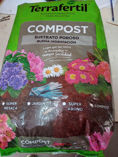 Sustrato Compost Terrafertil X 10 Lts