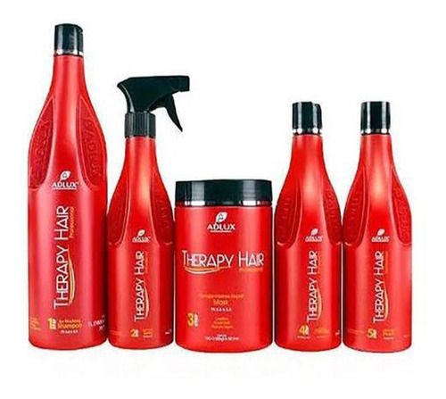 Kit Therapy Hair Profissional Tratamento Completo Reconstrução Profunda Adlux + Frete Gratis + Brinde