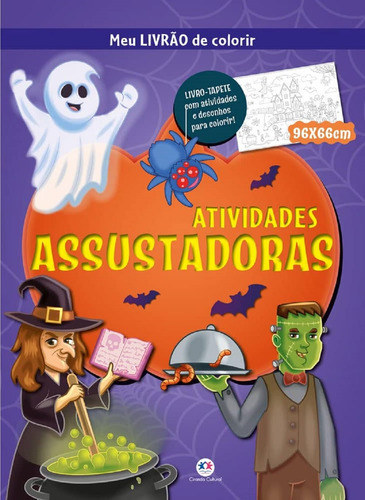 Kit 2 Livros De Colorir - Uma Casa Muito Bem Assombrada Aquarela E Tapete Atividades Assustadoras