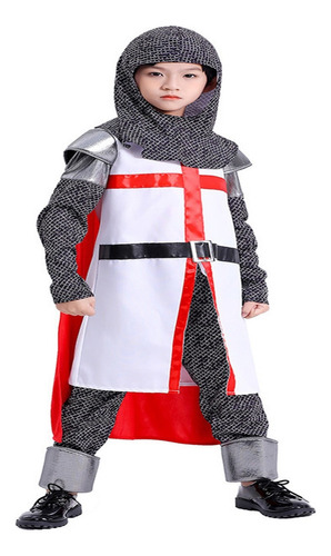 Fwefww Medieval Templario Cruzado Cosplay Niños Halloween