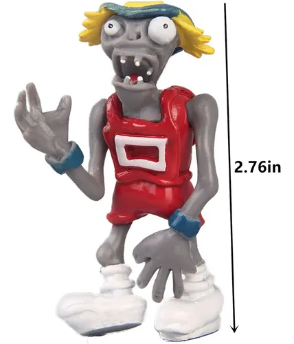 LGQHCE Figuras Plants Vs Zombies – Set De 3 Zombis + Mapa, Modelo De PVC Detallado, Ideal Para Coleccionistas Y Niños, Regalo De Cumpleaños O Halloween