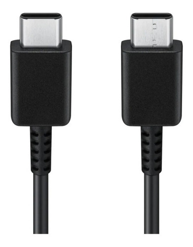 Cargador Samsung 25w + Cable Tipo C / S20 Plus Fe Ultra A70 Color Negro