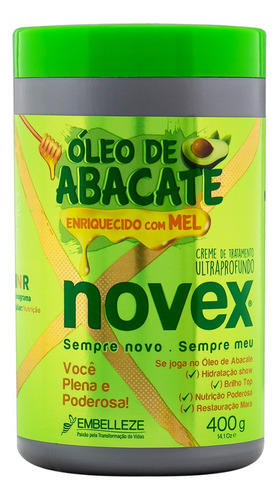  Creme de tratamento Novex Óleo de Abacate 400g