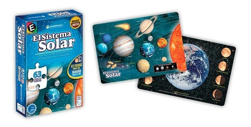 Puzzle Sistema Solar Doble Faz 63 Piezas - Toy Store