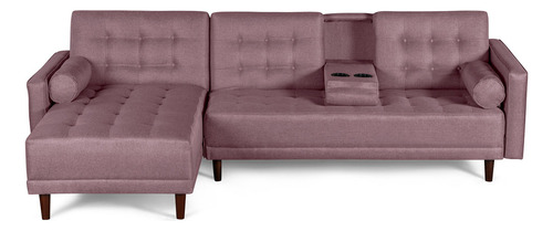 Sala Modular Bardo Makora Beehive Memory Foam De Lino Color Rosa