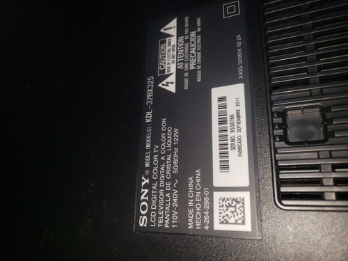 Imagen 6 de 6 de Sony Bravía 32 Pantalla Mala