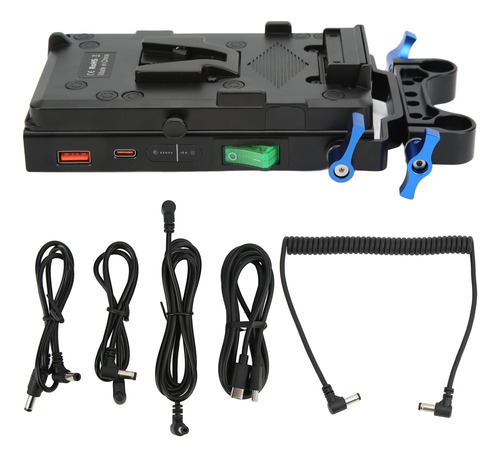 Placa Adaptadora De Batería Con Montaje En V, Cerradura Exte