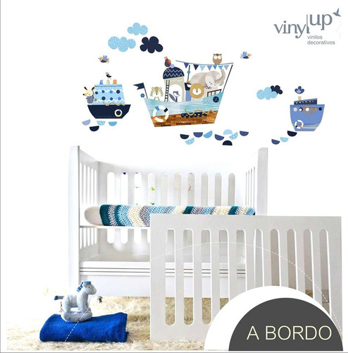 Vinilos Infantiles Barcos Naves Autos 130x40cm Divinos!!!